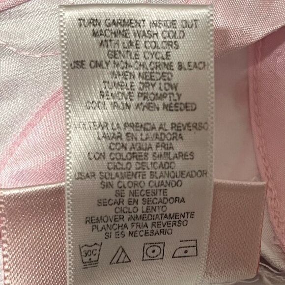 Jenny & Me White Dress With Pink Flowers   Sz6-9 m   EUC - Picture 5 of 5